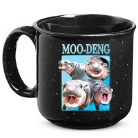 Moo Deng Meme Hippo Funny 15oz Campfire Ceramic Mug