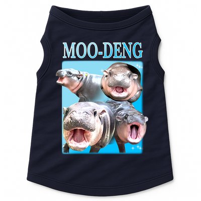 Moo Deng Meme Hippo Funny Doggie Tank