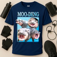 Moo Deng Meme Hippo Funny Performance Shirt