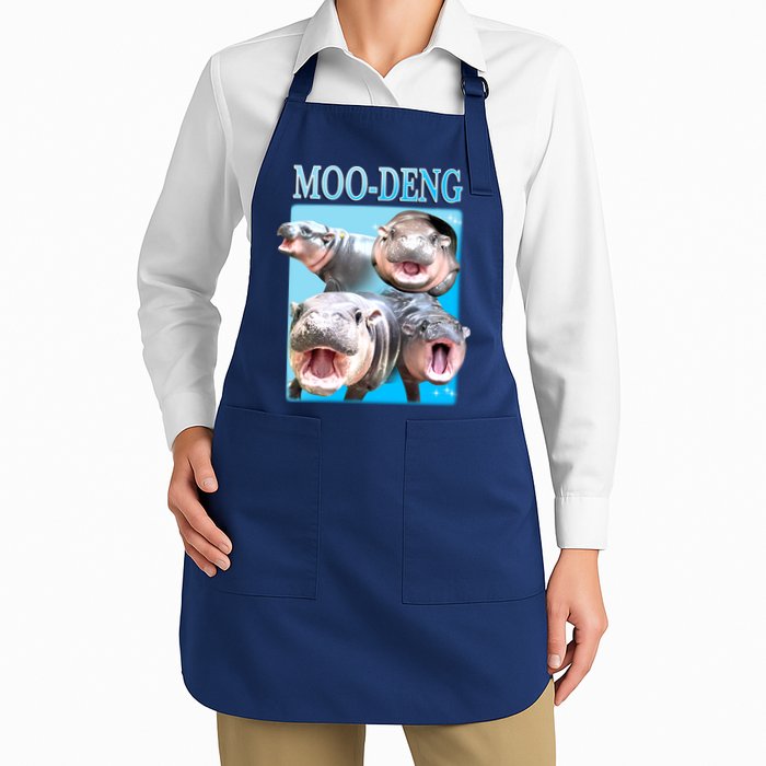 Moo Deng Meme Hippo Funny Apron