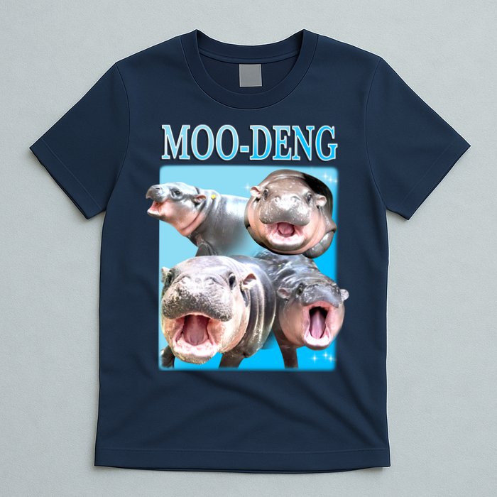 Moo Deng Meme Hippo Funny T-Shirt