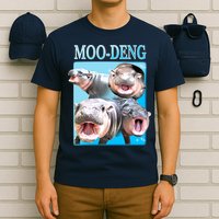 Moo Deng Meme Hippo Funny T-Shirt