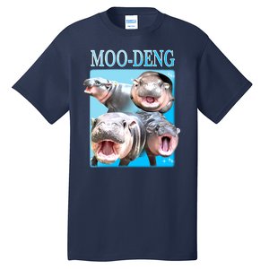 Moo Deng Meme Hippo Funny Tall T-Shirt