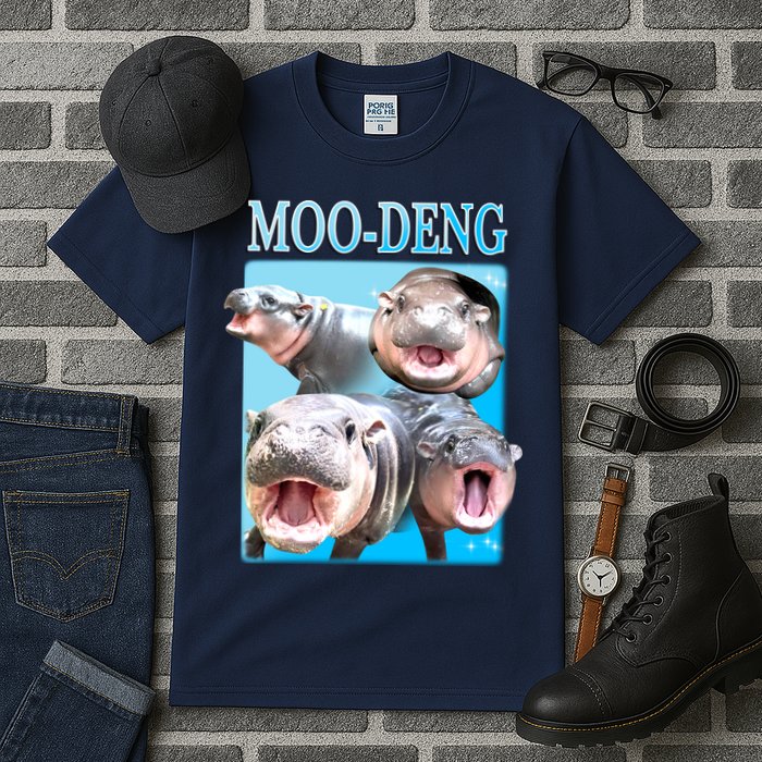 Moo Deng Meme Hippo Funny Tall T-Shirt