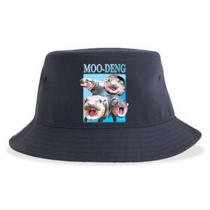 Moo Deng Meme Hippo Funny Sustainable Bucket Hat