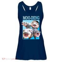 Moo Deng Meme Hippo Funny Ladies Essential Flowy Tank