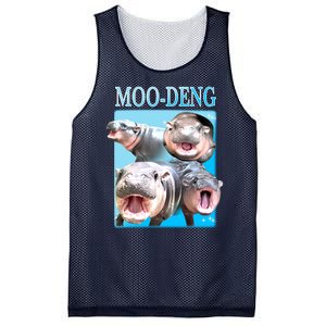 Moo Deng Meme Hippo Funny Mesh Reversible Basketball Jersey Tank