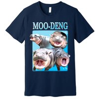 Moo Deng Meme Hippo Funny Premium T-Shirt