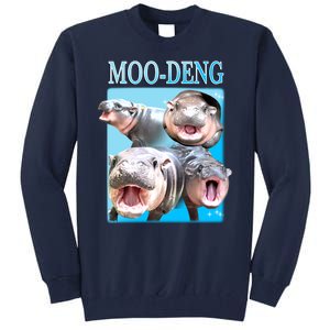 Moo Deng Meme Hippo Funny Tall Sweatshirt