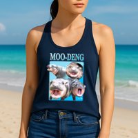 Moo Deng Meme Hippo Funny Womens Tank Top