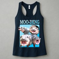 Moo Deng Meme Hippo Funny Womens Tank Top