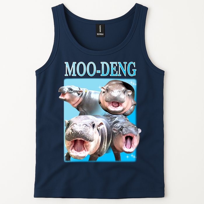 Moo Deng Meme Hippo Funny Tank Top