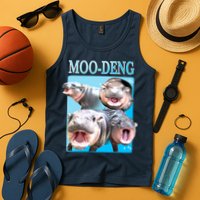 Moo Deng Meme Hippo Funny Tank Top