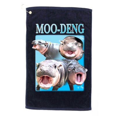 Moo Deng Meme Hippo Funny Golf Towel