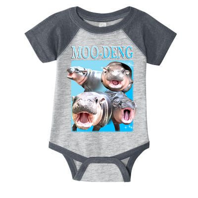 Moo Deng Meme Hippo Funny Infant Baby Jersey Bodysuit