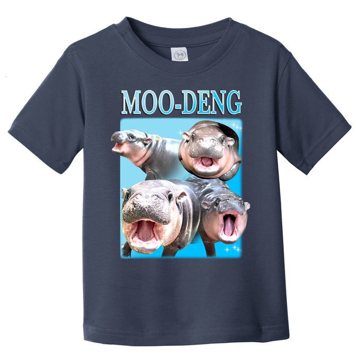 Moo Deng Meme Hippo Funny Toddler T-Shirt