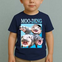 Moo Deng Meme Hippo Funny Toddler T-Shirt
