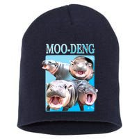 Moo Deng Meme Hippo Funny Short Acrylic Beanie