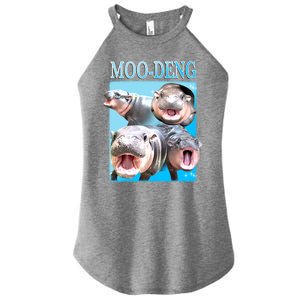 Moo Deng Meme Hippo Funny Women's Perfect Tri Rocker Tank