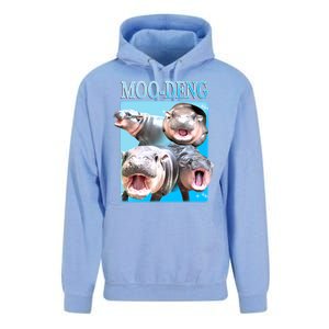 Moo Deng Meme Hippo Funny Unisex Surf Hoodie