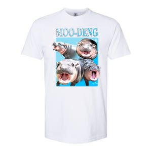 Moo Deng Meme Hippo Funny Softstyle CVC T-Shirt