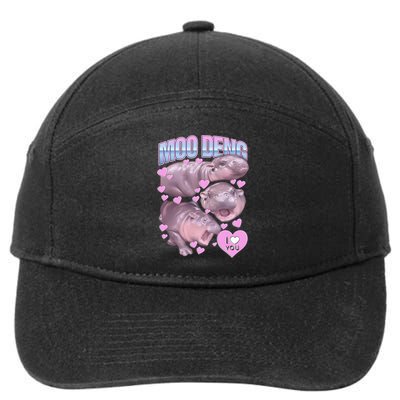 Moo Deng 7-Panel Snapback Hat