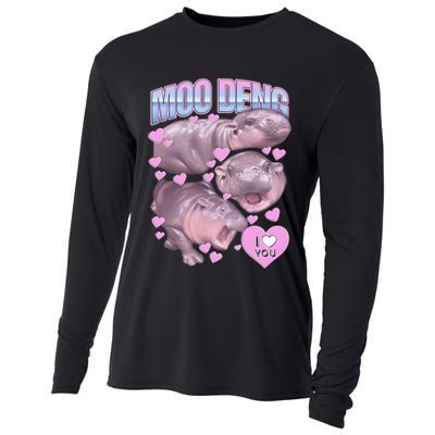 Moo Deng Cooling Performance Long Sleeve Crew