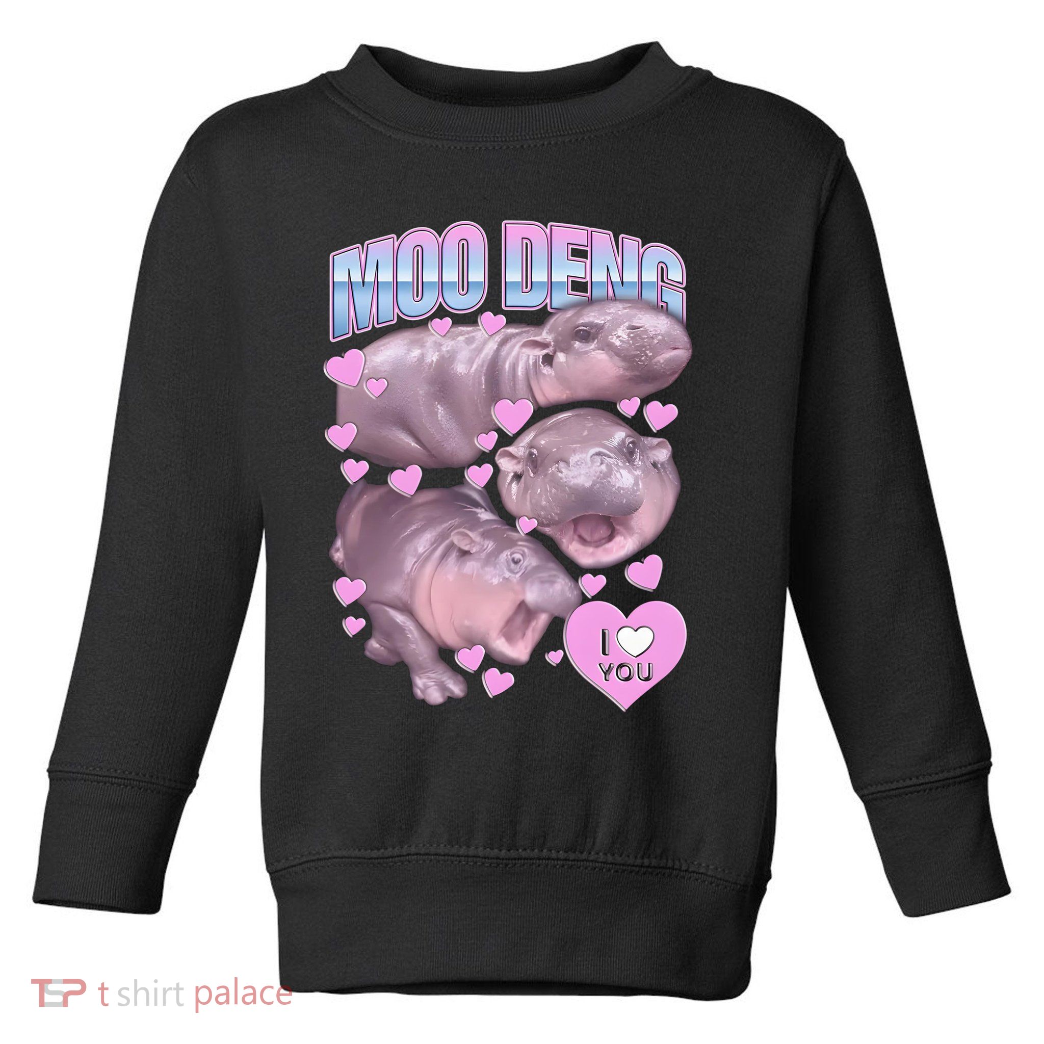 Moo Deng Toddler Sweatshirt