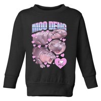Moo Deng Toddler Sweatshirt