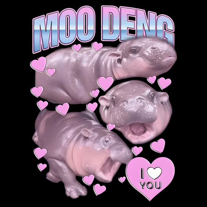 Moo Deng Toddler Sweatshirt