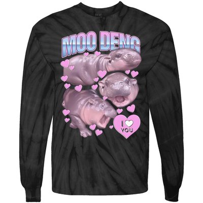 Moo Deng Tie-Dye Long Sleeve Shirt