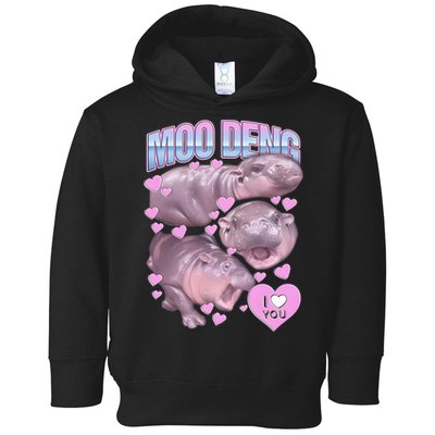 Moo Deng Toddler Hoodie