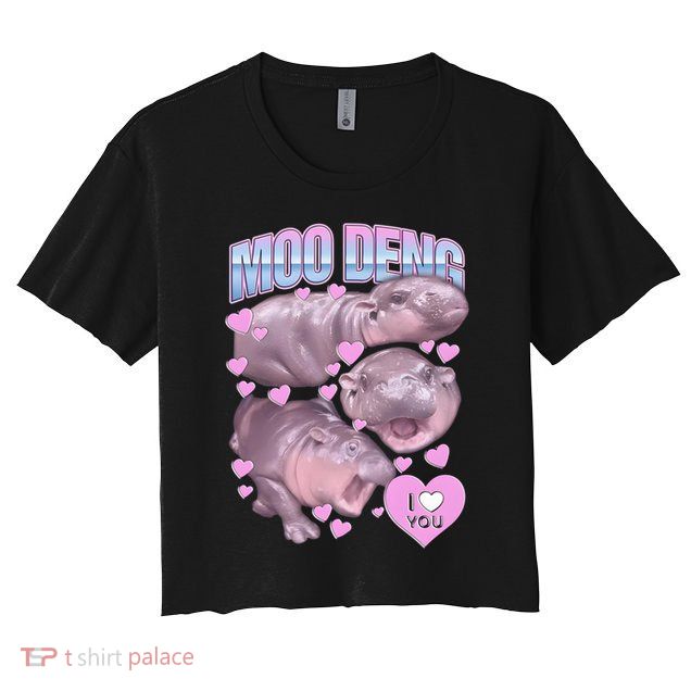 Moo Deng Crop Top