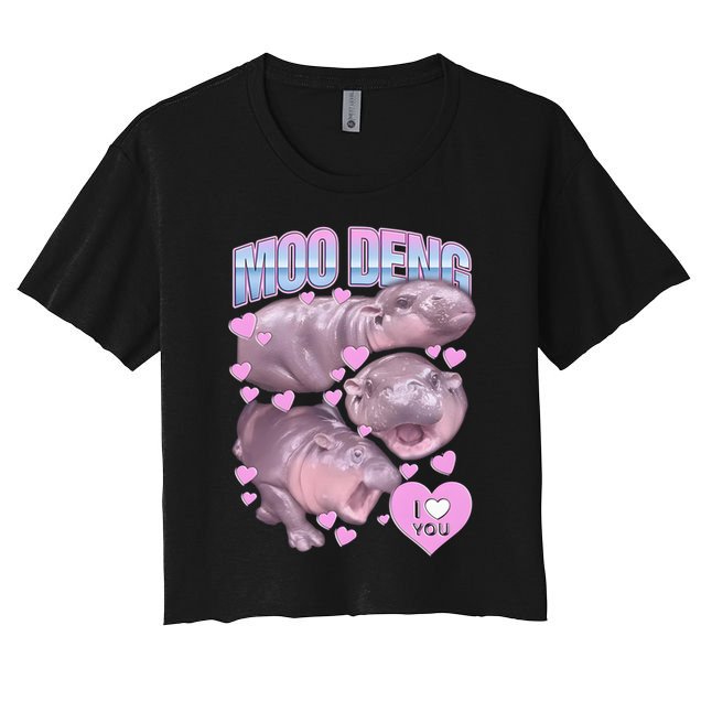 Moo Deng Crop Top