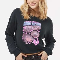 Moo Deng Cropped Pullover Crew