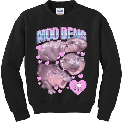 Moo Deng Kids Sweatshirt