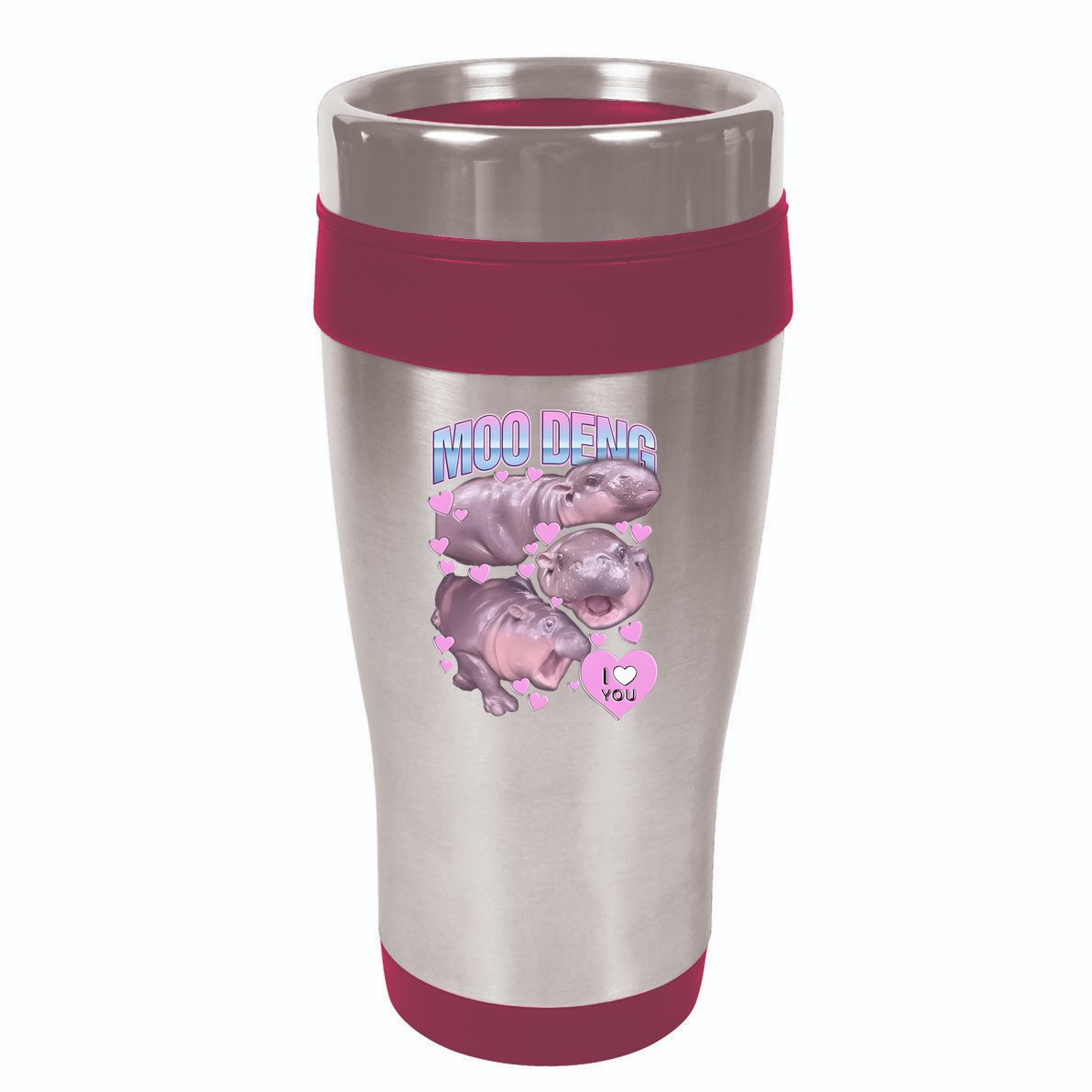 Moo Deng 16oz Travel Tumbler