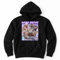 Moo Deng Meme Hippo Hoodie