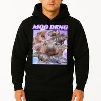 Moo Deng Meme Hippo Hoodie