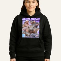 Moo Deng Meme Hippo Hoodie