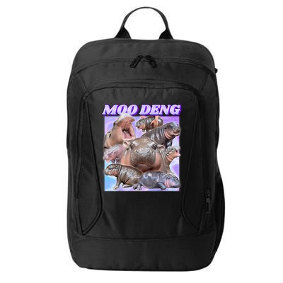 Moo Deng Meme Hippo City Backpack