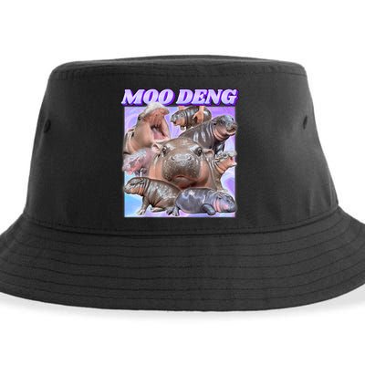 Moo Deng Meme Hippo Sustainable Bucket Hat