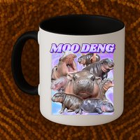Moo Deng Meme Hippo Mug