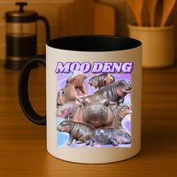Moo Deng Meme Hippo Mug