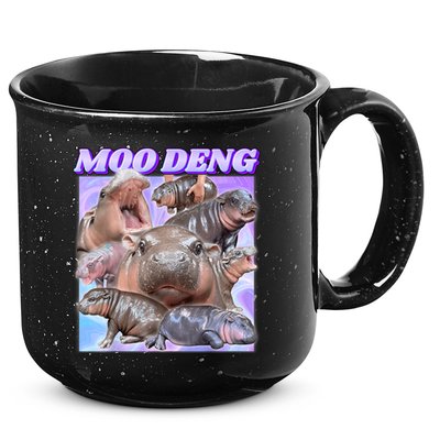 Moo Deng Meme Hippo 15oz Campfire Ceramic Mug