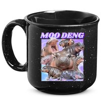 Moo Deng Meme Hippo 15oz Campfire Ceramic Mug