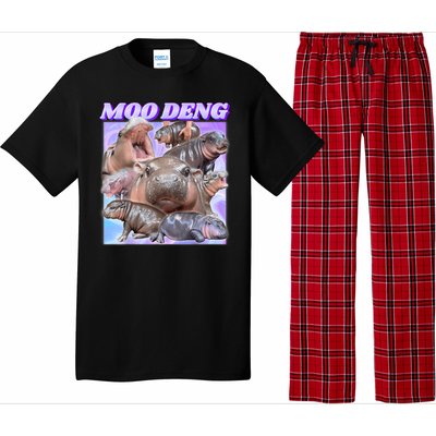 Moo Deng Meme Hippo Pajama Set