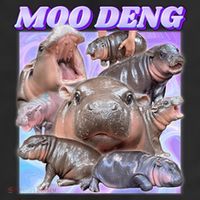 Moo Deng Meme Hippo 25L Jumbo Tote