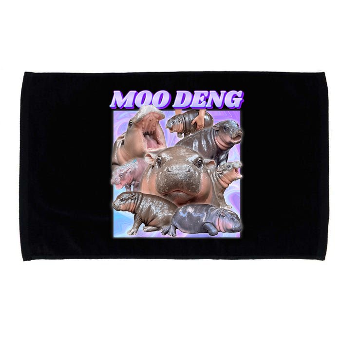 Moo Deng Meme Hippo Microfiber Hand Towel