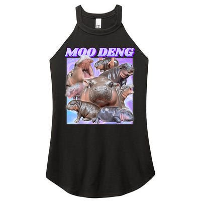 Moo Deng Meme Hippo Women's Perfect Tri Rocker Tank